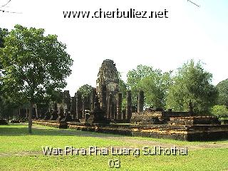 légende: Wat Phra Phai Luang Sukhothai 03
qualityCode=raw
sizeCode=half

Données de l'image originale:
Taille originale: 163769 bytes
Temps d'exposition: 1/100 s
Diaph: f/400/100
Heure de prise de vue: 2002:11:05 14:16:51
Flash: non
Focale: 42/10 mm

